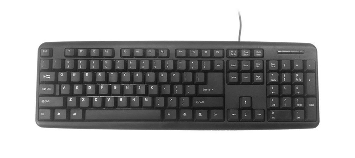 Gembird toetsenbord USB zwart US layout