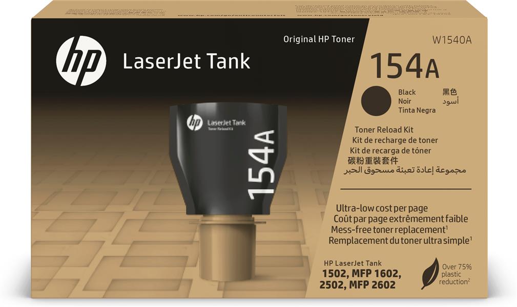HP 154A Black Original LaserJet Tank Toner Reload Kit tonercartridge 1 stuk(s) Origineel Zwart