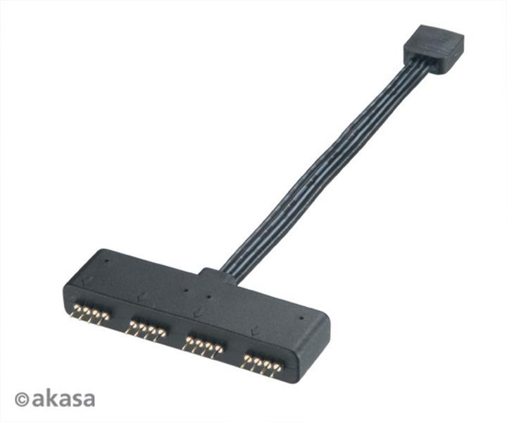 Akasa RGB LED Splitter Cable 1 to 4 Devices