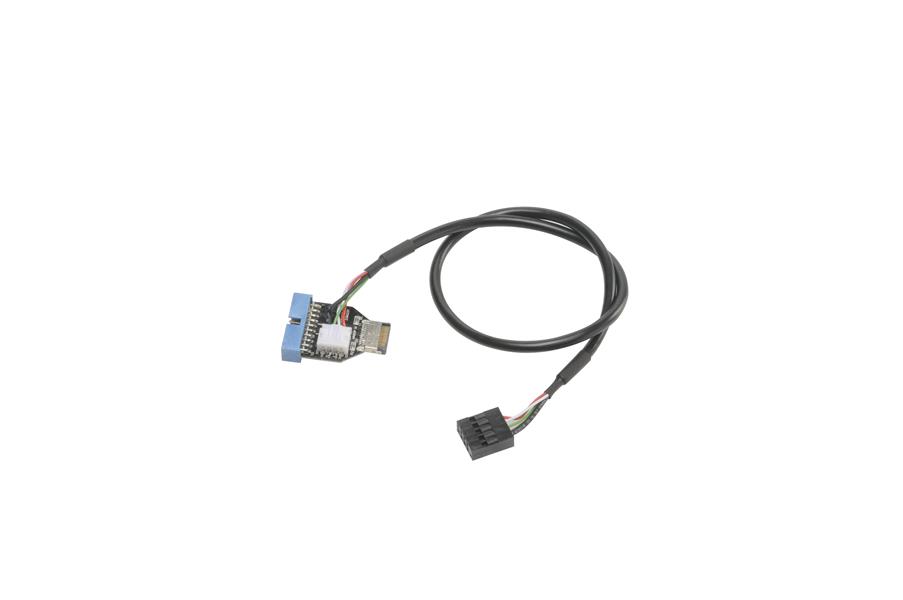 Akasa USB 3 1 Gen2 internal to USB 3 1 Gen1 19-pin adapter cable *MBM *MBF