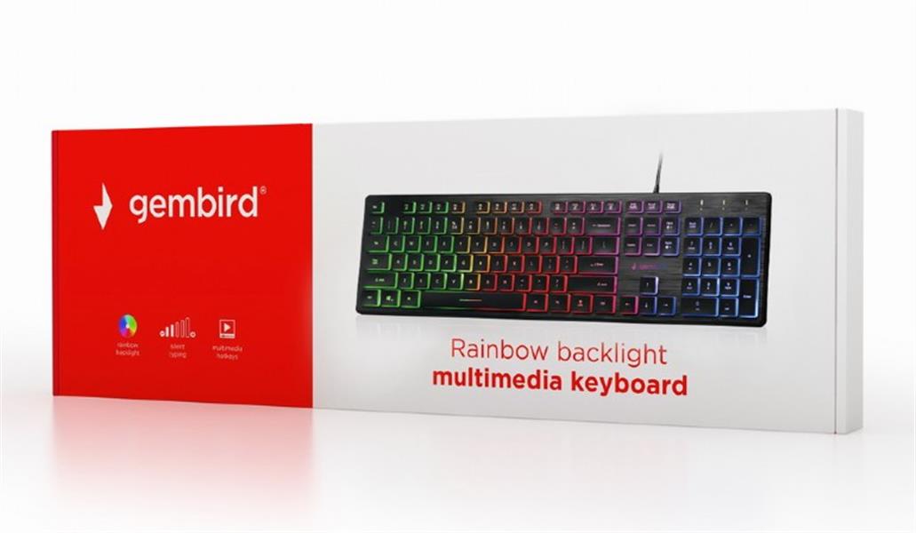 Multimedia toetsenbord Rainbow met BackLight