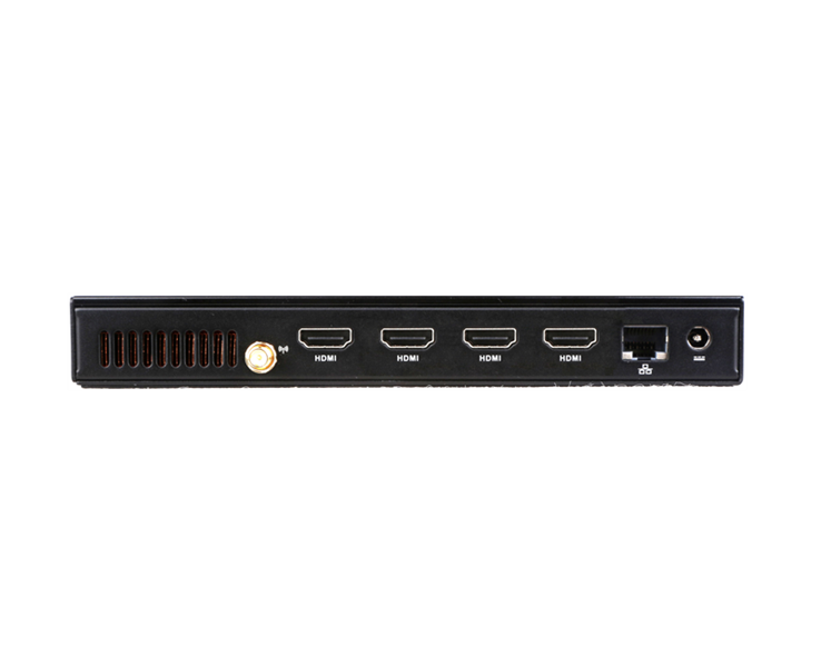 Giada MiniPC barebone -GIA AMD Ryzen V1605B 4C 8T 4 x HDMI 2 x DDR4 2400 SO-DIMM 1 x 2 5 SATA 1 x mSATA 1 x GigaBit LAN 2x USB3 1 2 x USB2