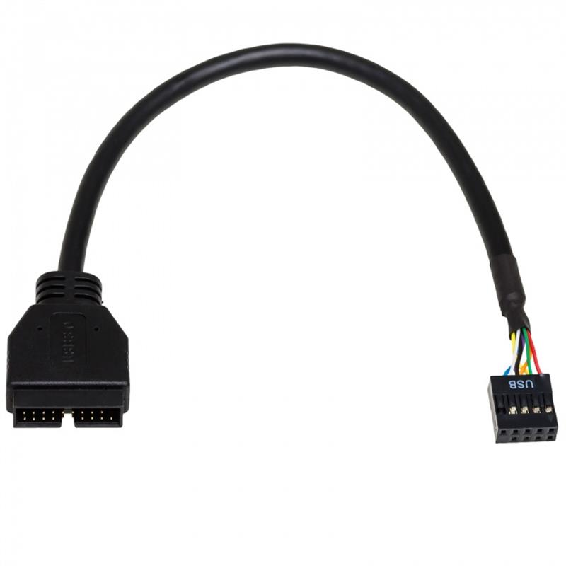 Akyga Internal USB Adapter 19 pin m USB 9pin 0 2m *MBM *MBF