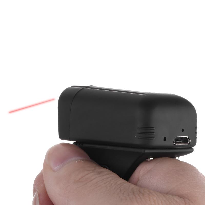 Epsilon Ring vinger Barcode laser scanner 1D bluetooth usb charging