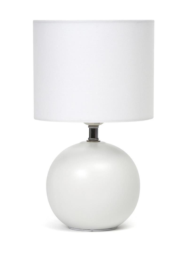 Platinet Table Lamp E27 25W Ceramic Round Base 1 5 M Kabel Wit