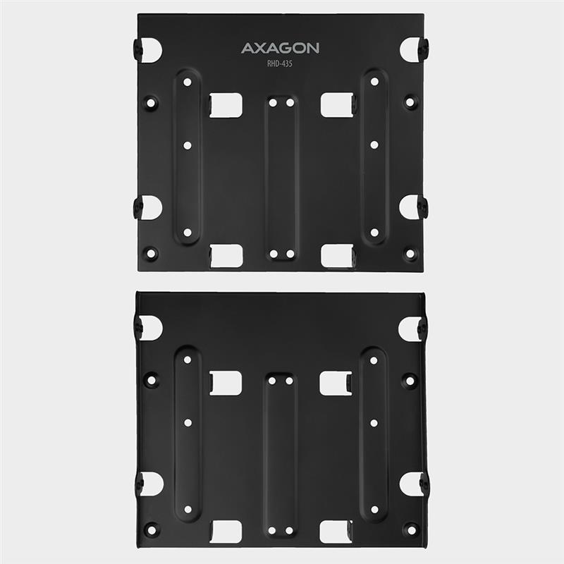 AXAGON Reduction for 4x 2 5 HDD 2x 2 5 HDD SSD 1x 3 5 HDD into 5 25 position black