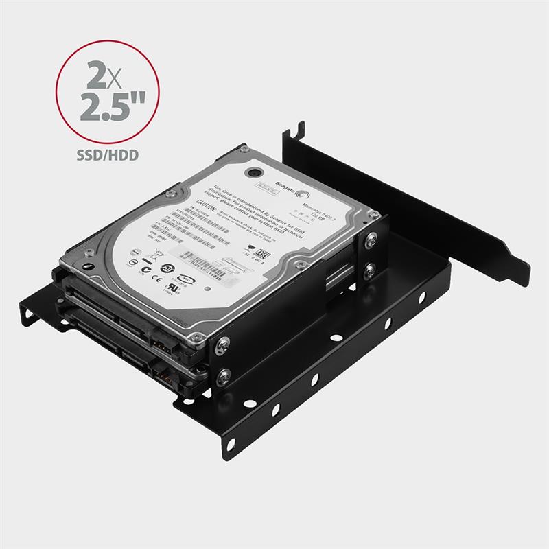 AXAGON Reduction for 2x 2 5 HDD into PCI position black