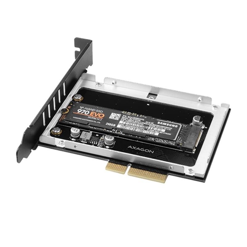 AXAGON PCI-E 3 0 4x - M 2 SSD NVMe up to 80mm SSD passive cooler