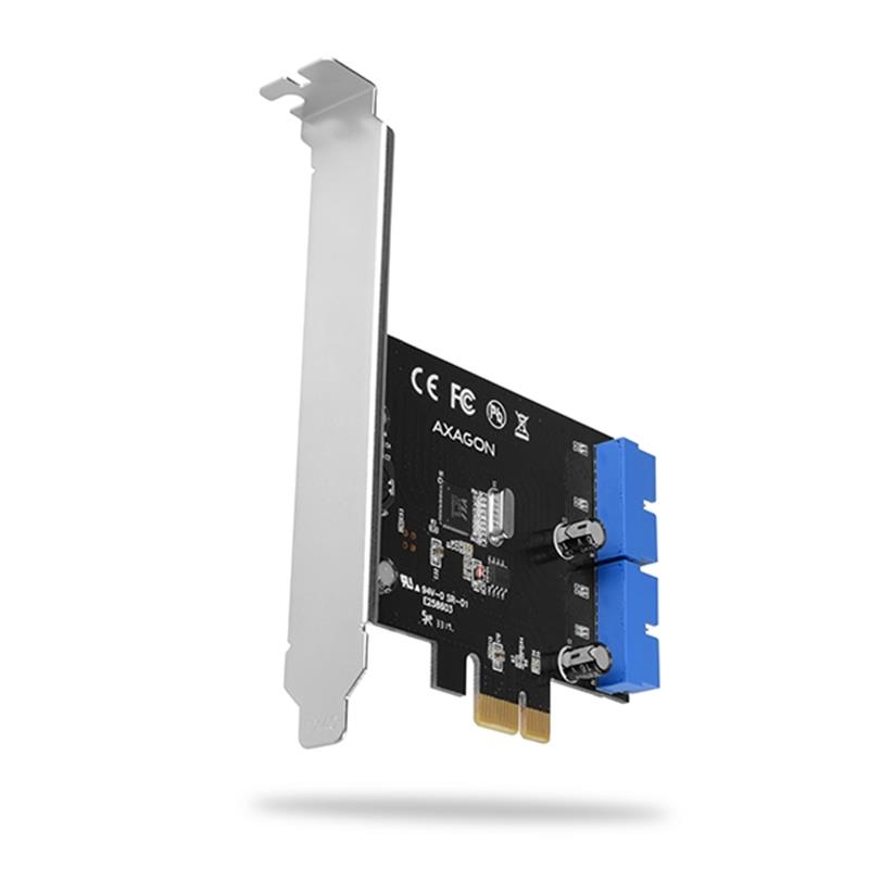 AXAGON PCIe Adapter 4x int USB3 0 19pin UASP VIA LP