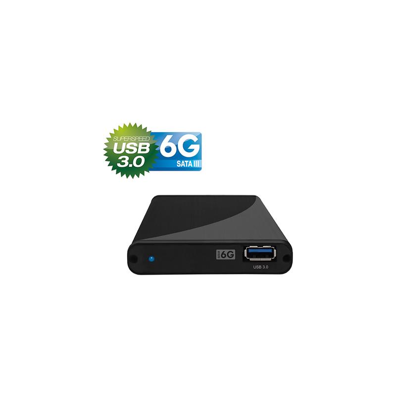 FANTEC 225U3-6G external 2 5 SATA chassis USB 3 2 aluminum black