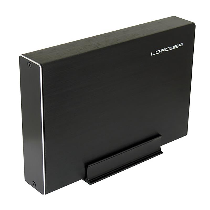 LC-Power LC-35U3-Becrux-C1 external 3 5 SATA hard drive enclosure USB-C aluminium black