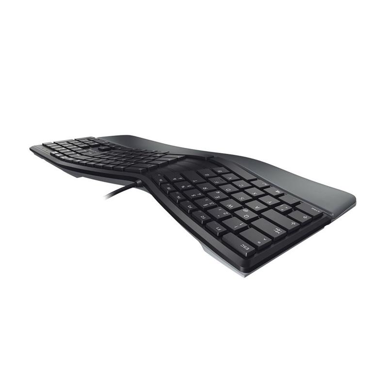 CHERRY KC 4500 ERGO toetsenbord USB QWERTY Amerikaans Engels Zwart