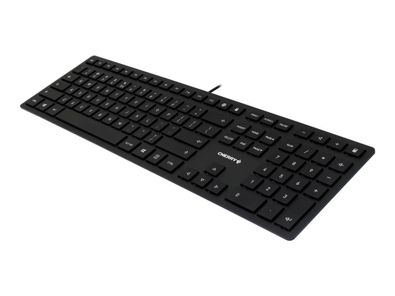 CHERRY KC 6000 Slim toetsenbord USB Amerikaans Engels Zwart