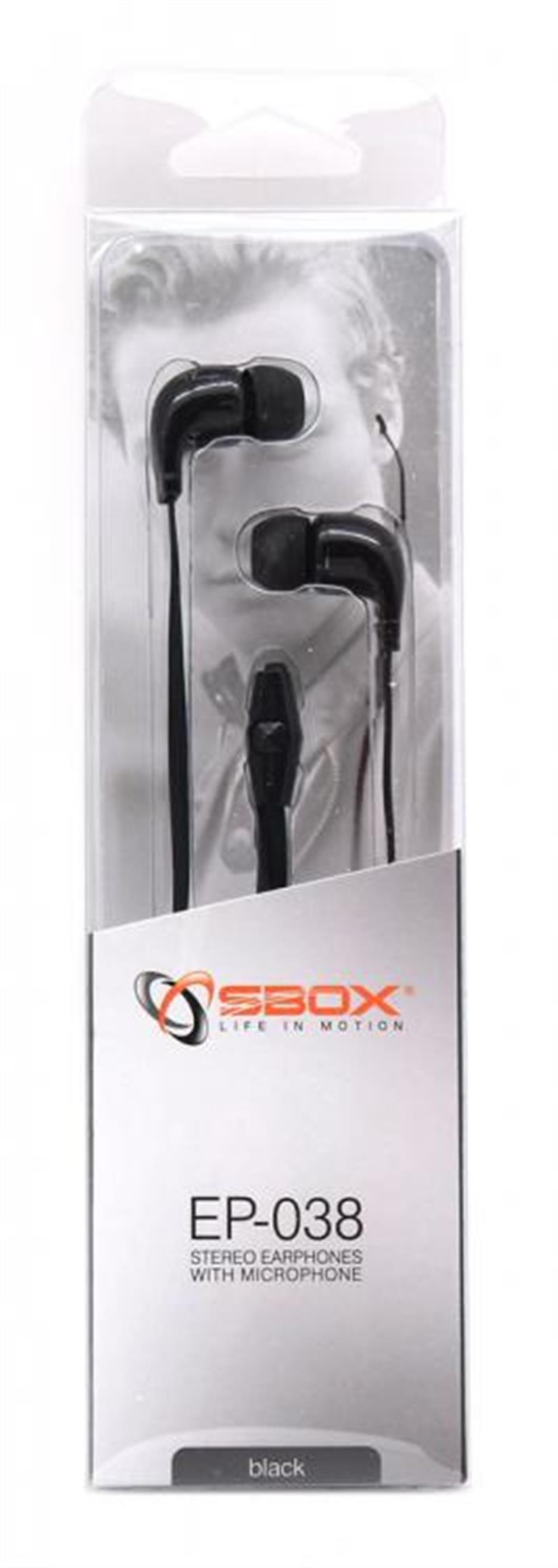 Sbox Oordopjes EP-0038B zwart