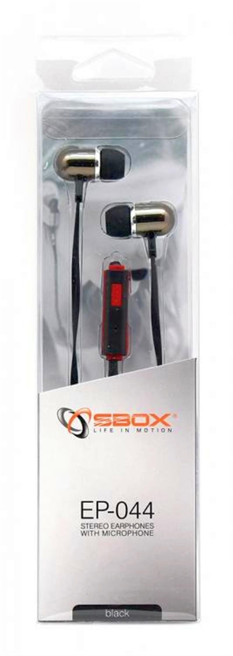 Sbox in-ear headset EP-044B Black