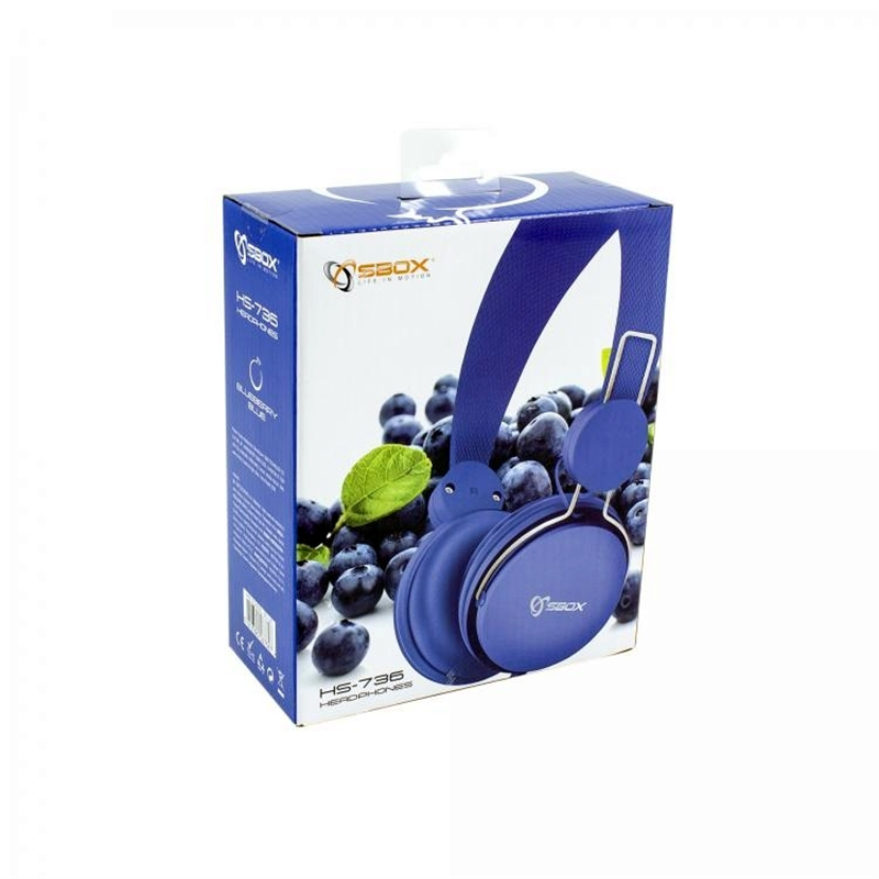 Sbox Koptelefoon HS-736BL Blueberry, Blue