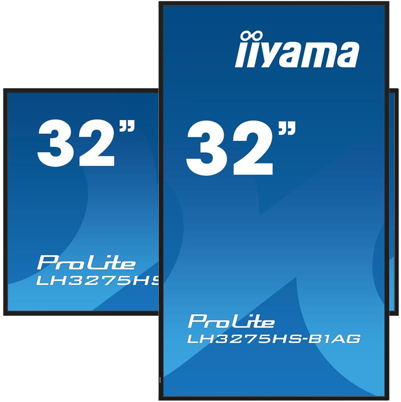 iiyama ProLite Digitale signage flatscreen 81,3 cm (32"") LCD Wifi 500 cd/m² Full HD Zwart Type processor Android 11 24/7