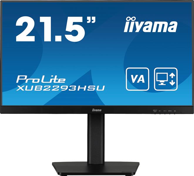 iiyama ProLite XUB2293HSU-B7 computer monitor 54,6 cm (21.5"") 1920 x 1080 Pixels Full HD LED Zwart