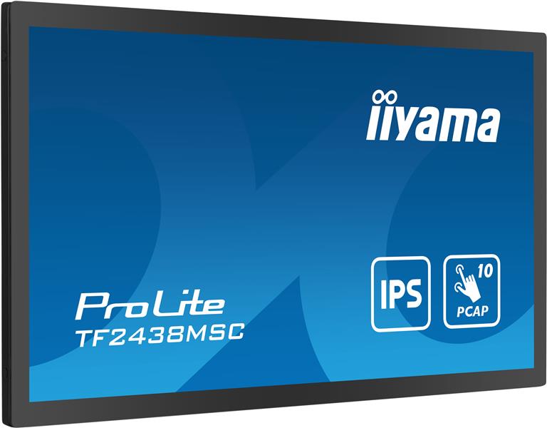 iiyama PROLITE Digitaal A-kaart 61 cm (24"") LED 600 cd/m² Full HD Zwart Touchscreen