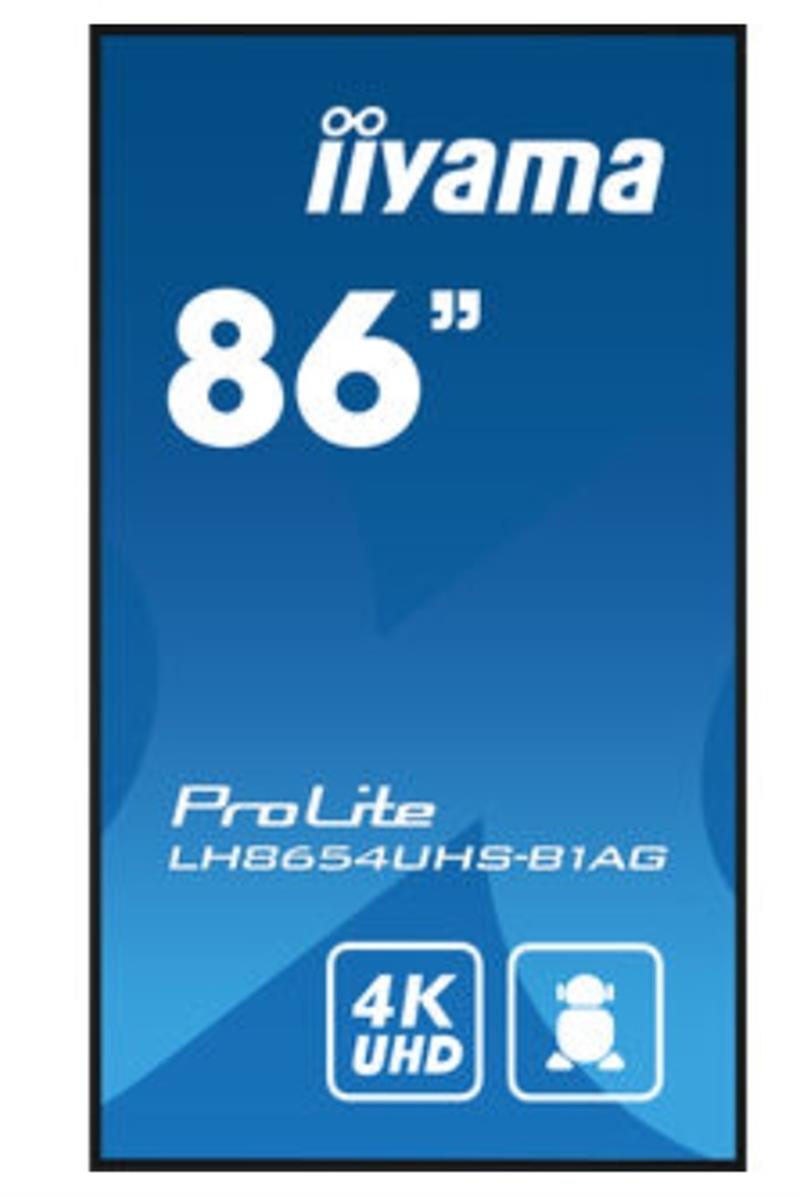 iiyama ProLite To Be Updated 2,17 m (85.6"") 3840 x 2160 Pixels 4K Ultra HD LED Zwart