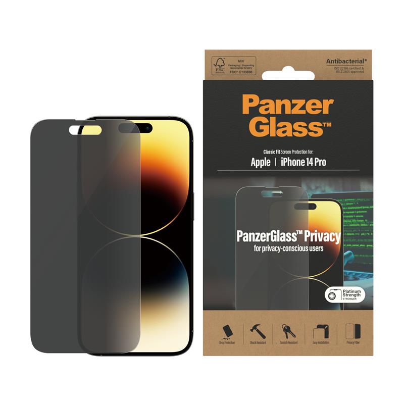 PanzerGlass Classic Fit Privacy Apple i Doorzichtige schermbeschermer 1 stuk(s)