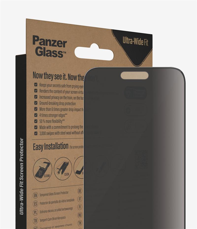 PanzerGlass P2786 scherm- & rugbeschermer voor mobiele telefoons Doorzichtige schermbeschermer Apple 1 stuk(s)
