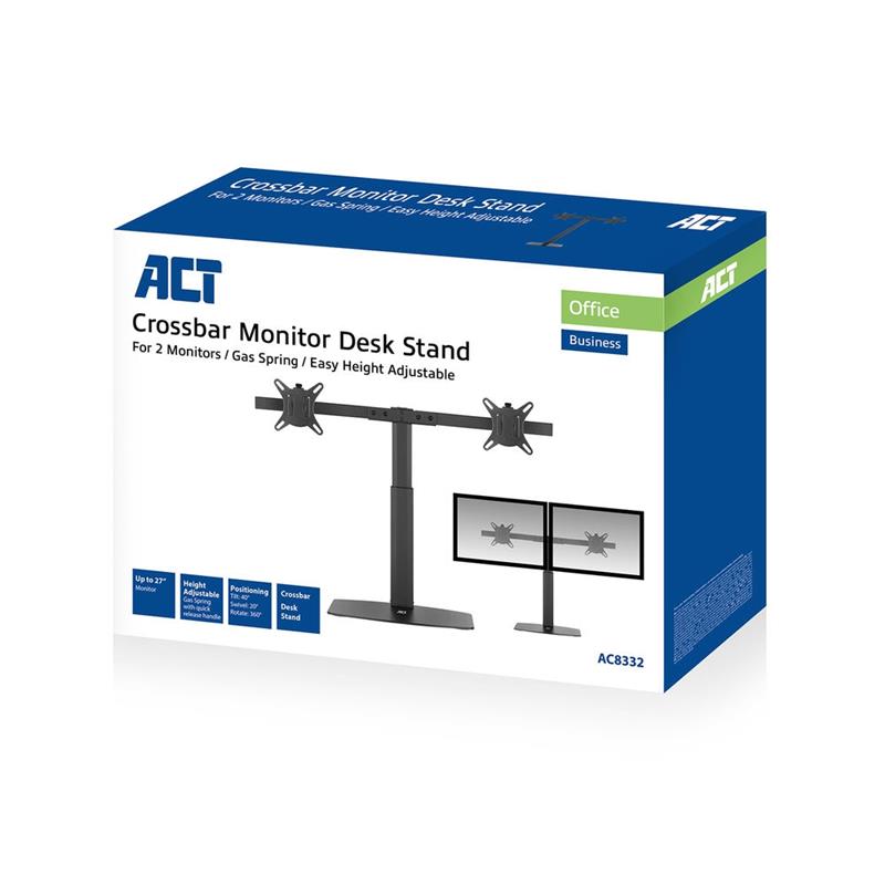 ACT AC8332 flat panel bureau steun 81,3 cm (32"") Vrijstaand Zwart