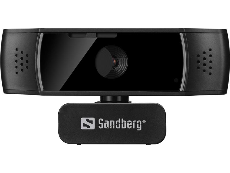 Sandberg USB Autofocus DualMic webcam 2,07 MP 1920 x 1080 Pixels USB 2.0 Zwart