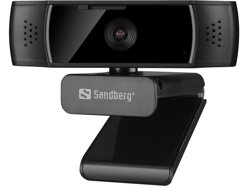 Sandberg USB Autofocus DualMic webcam 2,07 MP 1920 x 1080 Pixels USB 2.0 Zwart