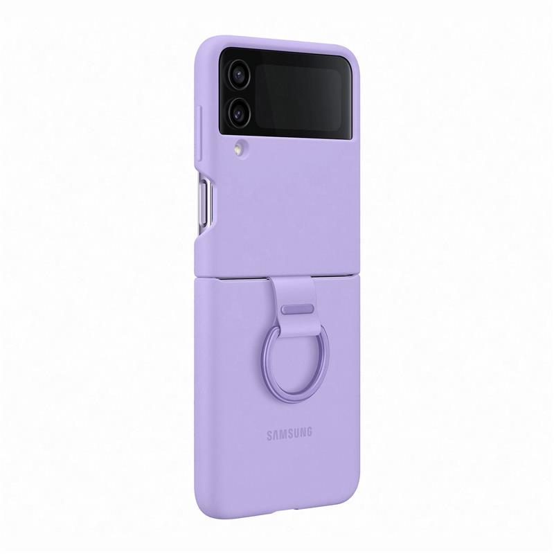  Samsung Silicone Cover with Ring Galaxy Z Flip4 Bora Purple