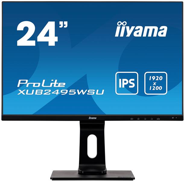 iiyama ProLite XUB2495WSU-B4 computer monitor 61,2 cm (24.1"") 1920 x 1200 Pixels Zwart