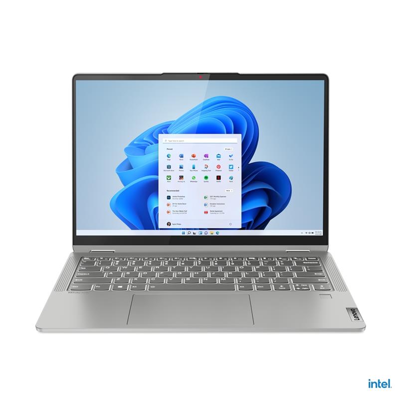 Lenovo IdeaPad Flex 5 14IAU7 Hybride (2-in-1) 35,6 cm (14"") Touchscreen WUXGA Intel® Core™ i3 i3-1215U 8 GB LPDDR4x-SDRAM 512 GB SSD Wi-Fi 6 (802.11a