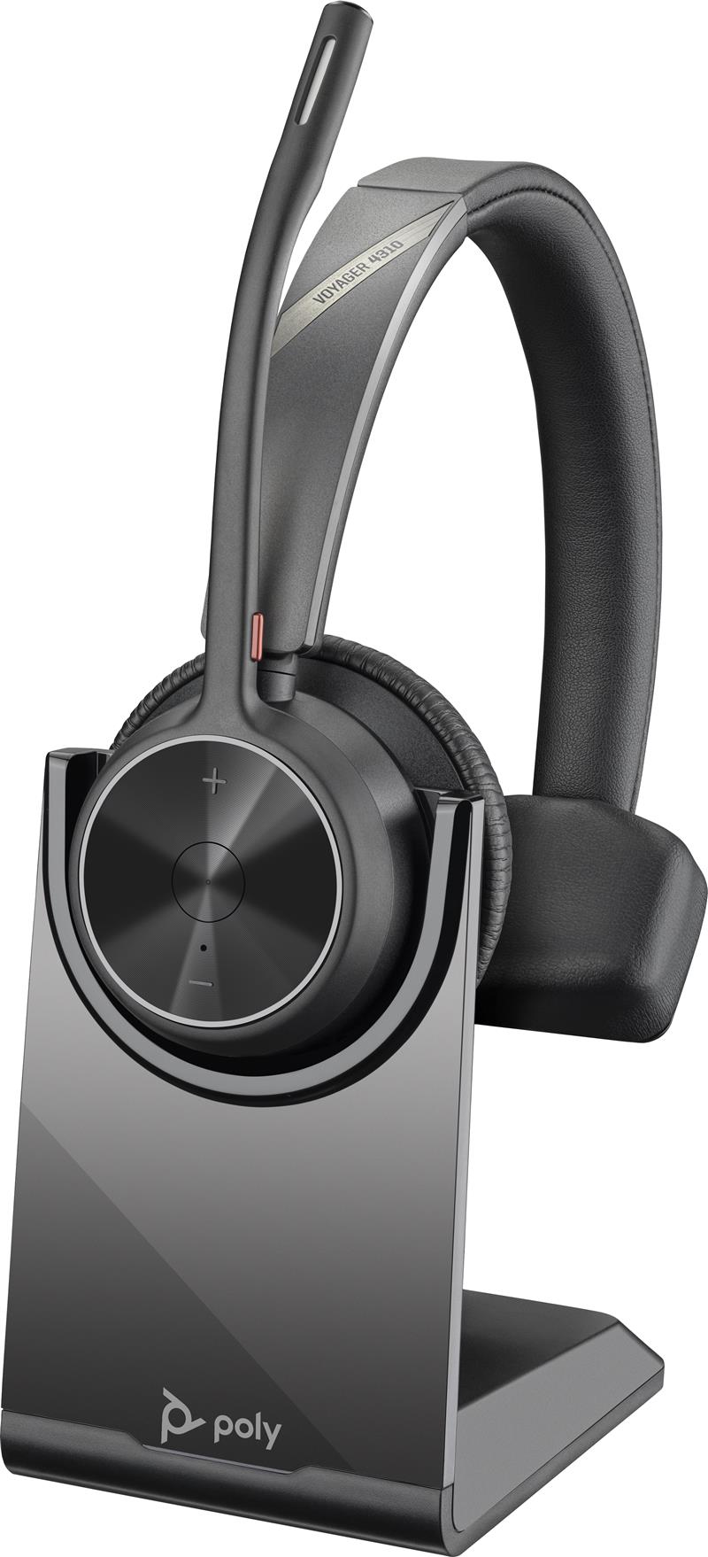 HP Poly Voyager 4310 Headset Draadloos Hoofdband Kantoor/callcenter USB Type-C Bluetooth Zwart