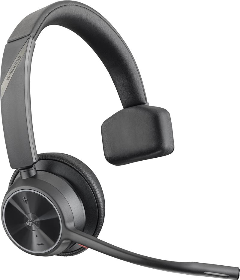 HP Poly Voyager 4310 Headset Bedraad en draadloos Hoofdband Kantoor/callcenter USB Type-C Bluetooth Zwart