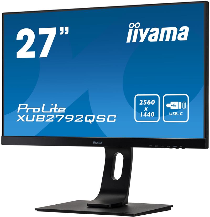 iiyama ProLite XUB2792QSC-B1 computer monitor 68,6 cm (27"") 2560 x 1440 Pixels Wide Quad HD LED Zwart