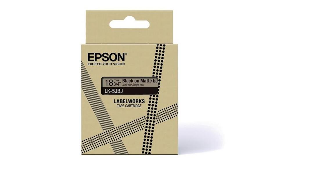 Epson LK-5JBJ Beige, Zwart