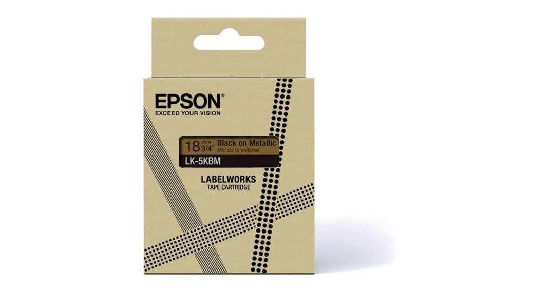 Epson LK-5SBM Zwart, Zilver