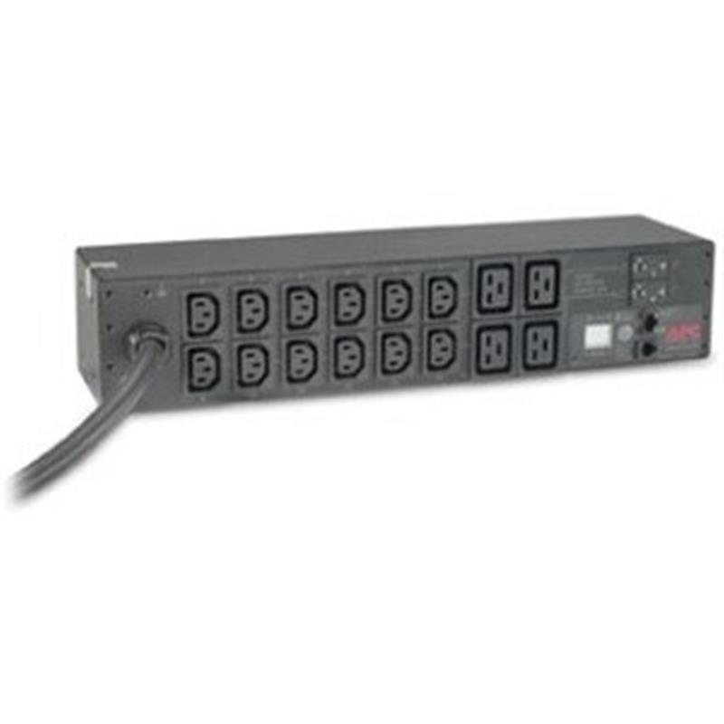 APC Rack PDU, Metered, 0U/2U, 32A, 230V, (12x) C13 & (4x) C19, IEC 309 32A stekker