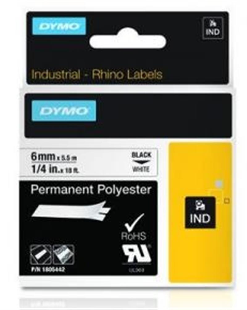 DYMO 1805442 labelprinter-tape Zwart op wit