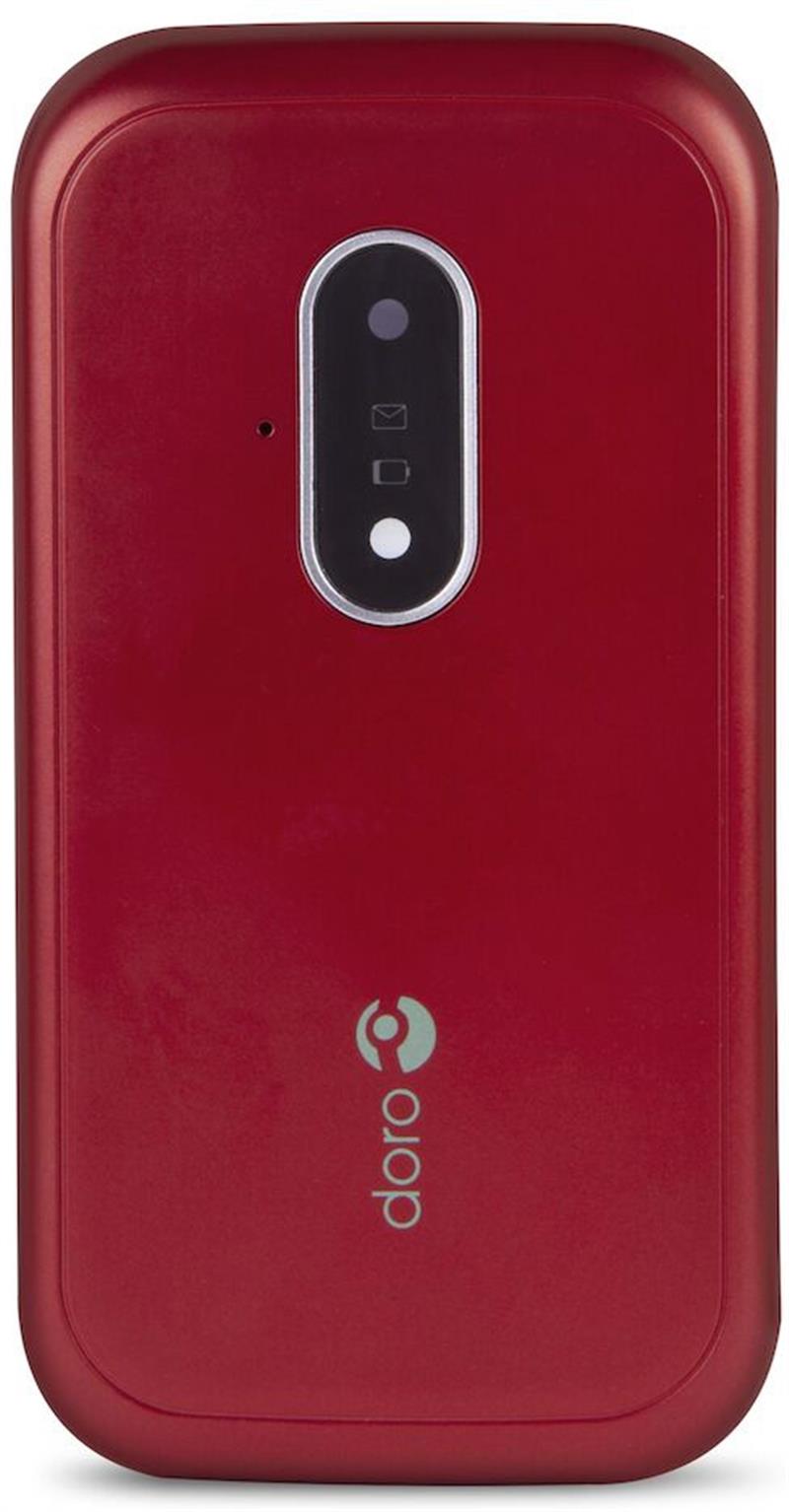Doro 7030 - 4G Red White Smart Clamshell