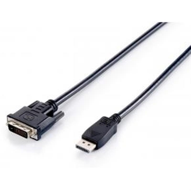 Equip 119336 video kabel adapter 2 m DisplayPort DVI-D Zwart
