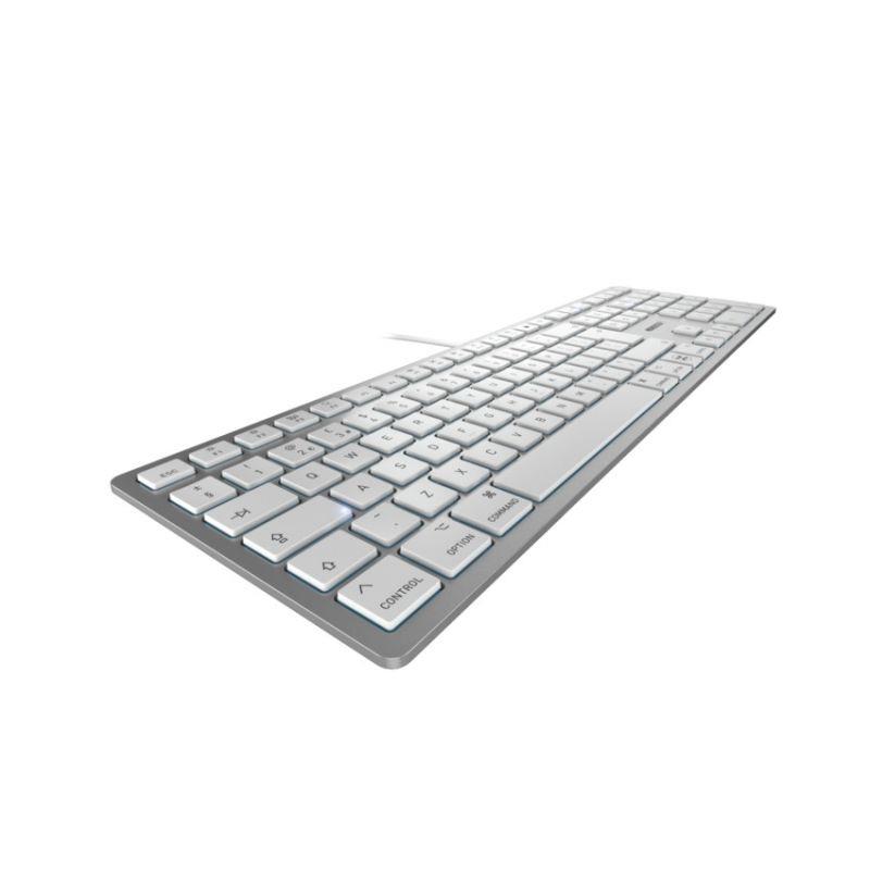 CHERRY KC 6000C FOR MAC toetsenbord USB QWERTY Amerikaans Engels Zilver