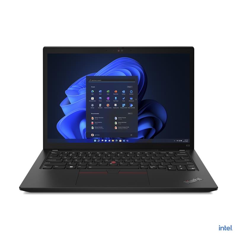 Lenovo ThinkPad X13 i5-1235U Notebook 33,8 cm (13.3"") WUXGA Intel® Core™ i5 16 GB LPDDR5-SDRAM 512 GB SSD Wi-Fi 6E (802.11ax) Windows 11 Pro Zwart