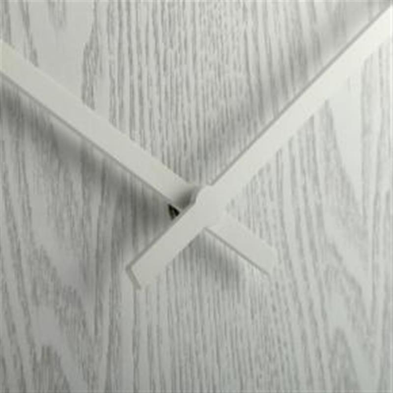 NeXtime klok Wood Wood Big ˜52 8 cm Wall White