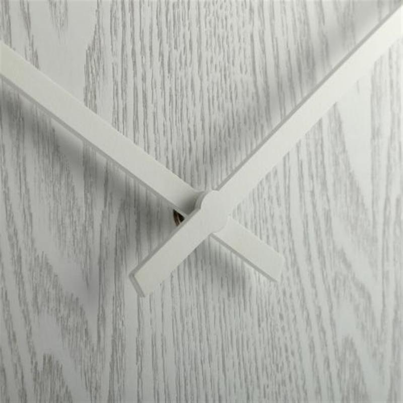 NeXtime klok Wood Wood Big ˜52 8 cm Wall White