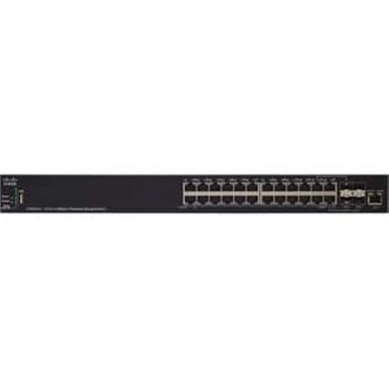 Cisco SX350X-24-K9-EU netwerk-switch Managed L2/L3 10G Ethernet (100/1000/10000) Zwart