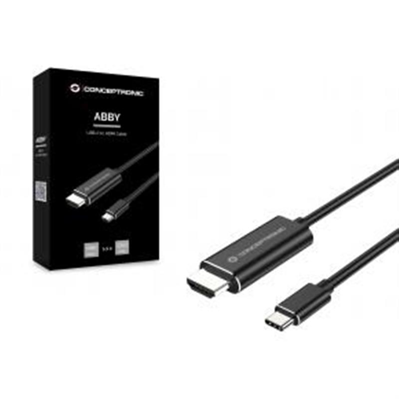 Conceptronic ABBY04B video kabel adapter 2 m USB Type-C HDMI
