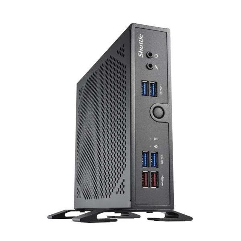 Shuttle XPC slim Barebone DS50U3, Intel i3-1315U, 2x LAN (1x 2.5Gbit ,1x 1Gbit), 1xCOM,1xHDMI,1xDP, 1x VGA, ventilatorloos , 24/7 permanent gebruik