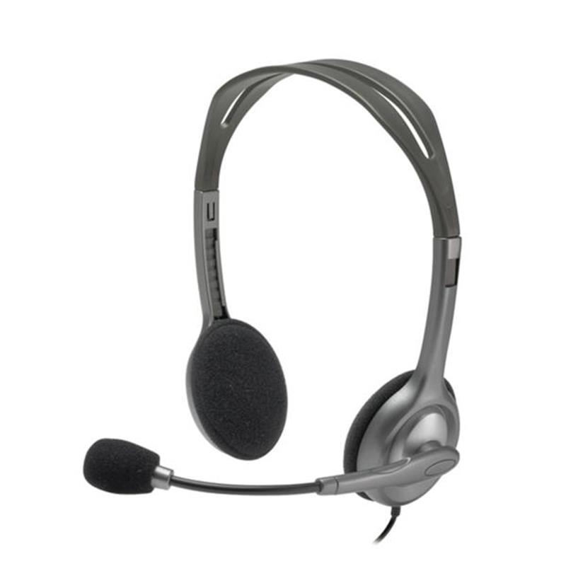 Logitech H111 hoofdtelefoon Hoofdband Stereofonisch Grijs