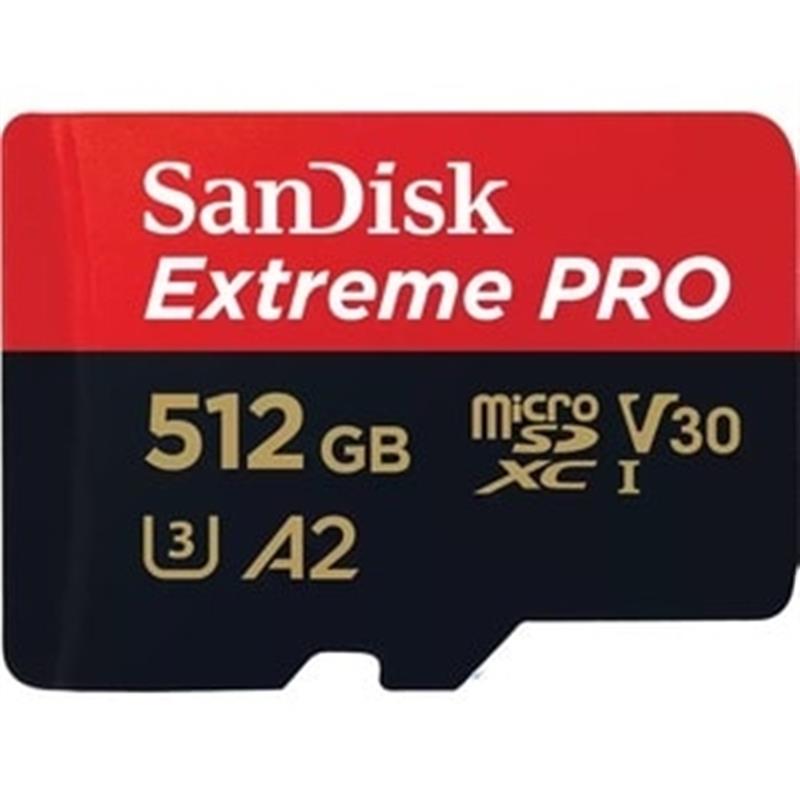 EXTREME PRO MICROSDXC 512GB SD ADAPTER A